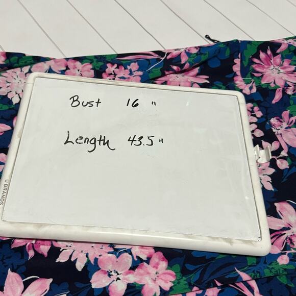 Charter Club Long Modest Fit Flare Sleeveless‎ Floral Midi Dress Women’s Size 6 - Picture 4 of 5